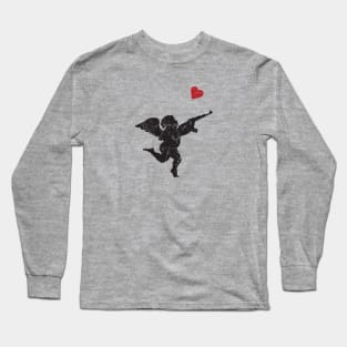 Cupid with a AK-47 Long Sleeve T-Shirt